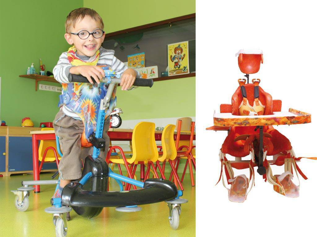 Appareil à l'école pour un enfant handicapé