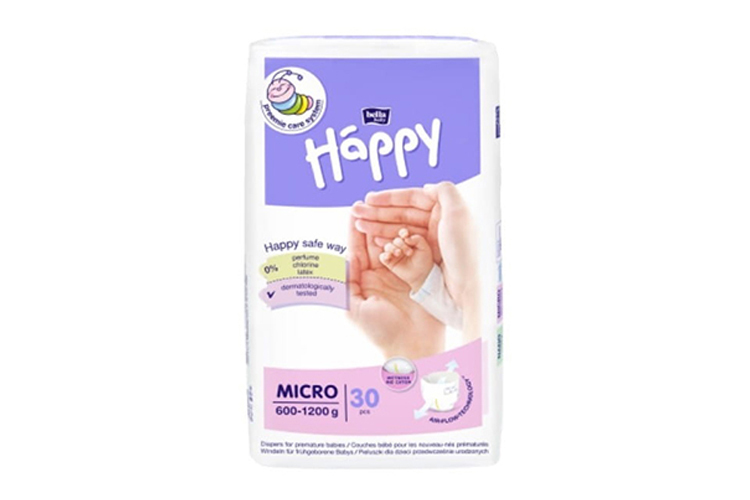 Couches pour pématurés Happy Micro
