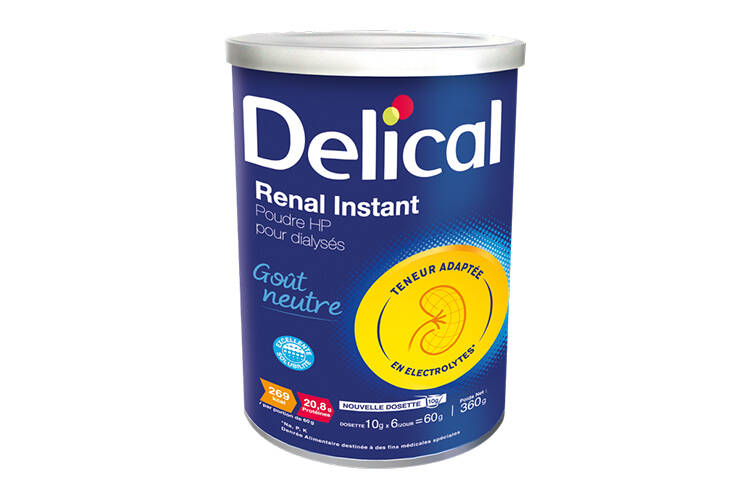 Compléments alimentaires Delical Gelodiet Renal instant