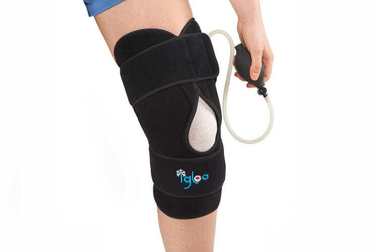 Attelle de cryothérapie compressive du genou