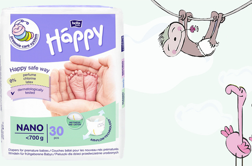 Couches pour prématurés Happy Nano